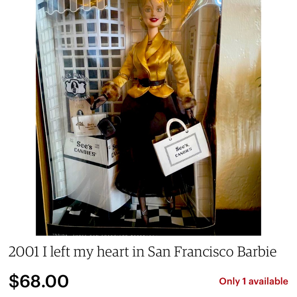 San Francisco barbie pink label